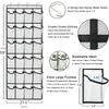12/24Pockets Over The Door Rack Large Mesh Pockets Hanging Shoe Organizer for Closet Hanging Shoe Rack Holder Hanger Storage Bag