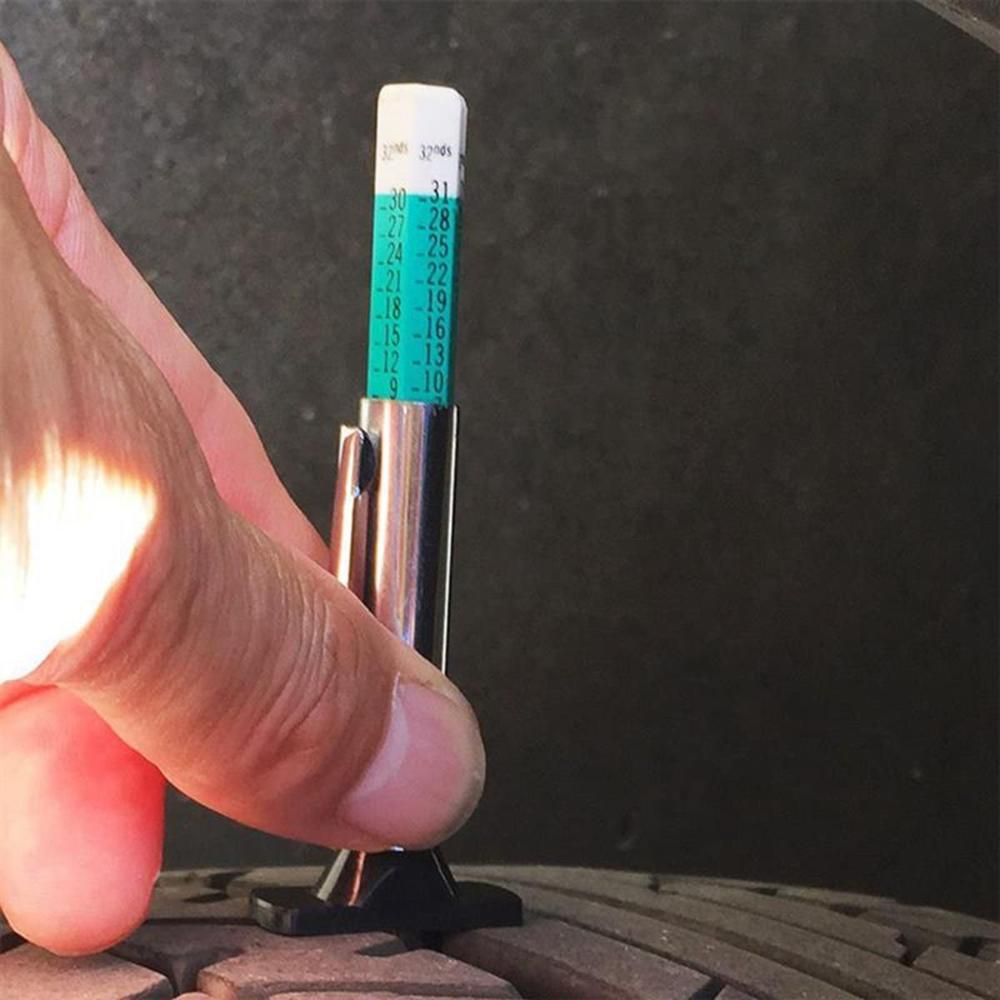 Color Coded Car Mark Two-Sided Accurate Depth Gauge Tyre Tread Tire Ruler Measuring Pen