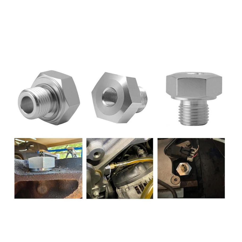 Hydraulic Pressure Sensor Adapter: M16x1.5/M12x1.5 To 1/8" NPT