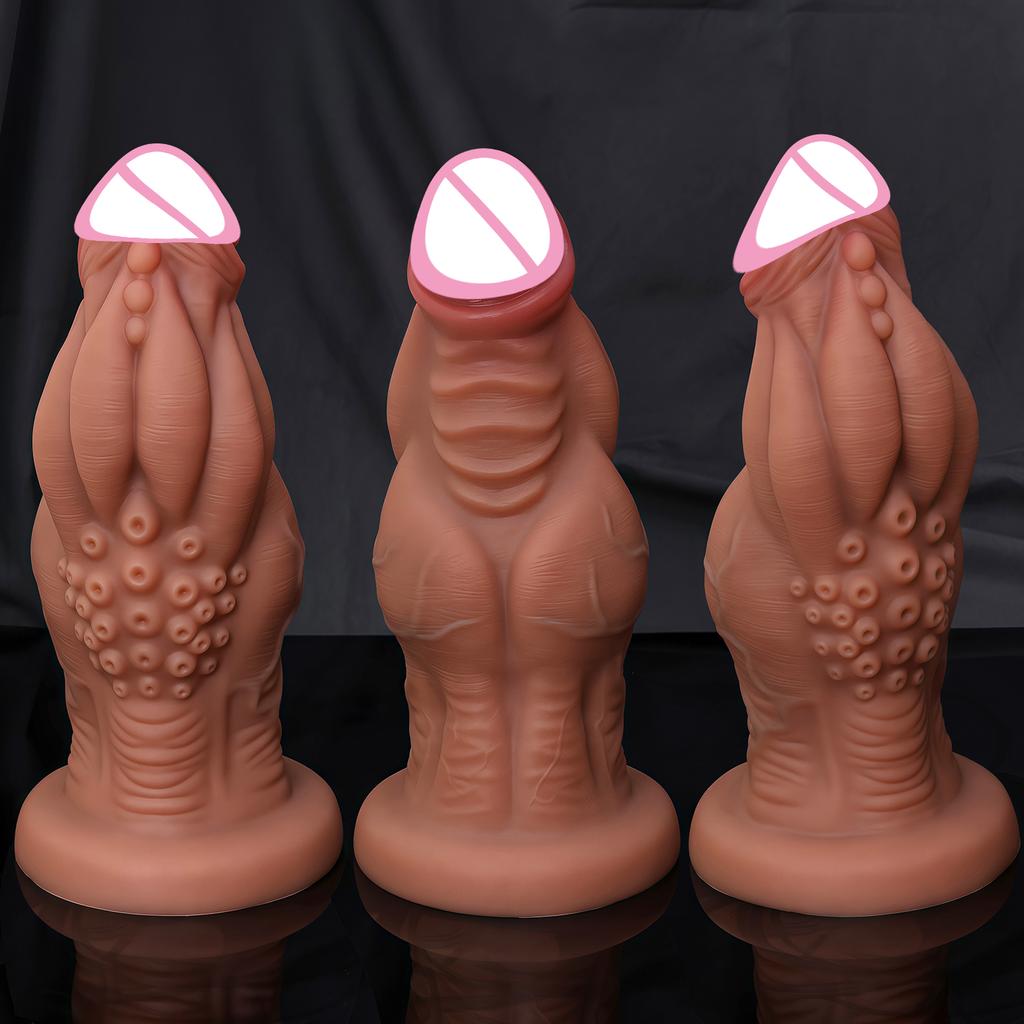 Realistyczne Ogromne Dildo Analne Skóra Ośmiornicy Duży Korek do Pośladków Masażer Punktu G/Prostaty Dilator Penisa Masturbator Anusa Zabawki Seksualne dla Kobiet