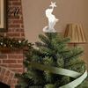 Christmas Tree Finishing Touch Metal Dog Topper 11.81 Inch Cute Dachshund Topper Pet Ornament with Star Holiday Decoration Gifts for Lovers Unique