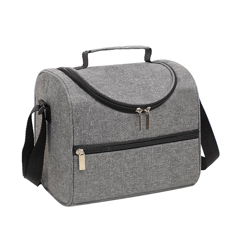 Cationic Oxford Cloth Insulated Lunch Bag - Handheld & Crossbody, Large Capacity for Commuting