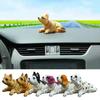 Cute Dog Decorations for Car Shaking Head Husky Bobble head Dog Car Ornaments Arrangement Separated Head & Body