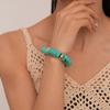 Stretchy Smudge Acrylic Bracelet Retro Vintage Maillard Hand Ring Bamboo Elastic Bangle  Party