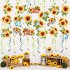 Sunflower Hanging Swirls Party Decors Festival Supplies Fashion Sunflower Pendant for School Office Indoor Decorating