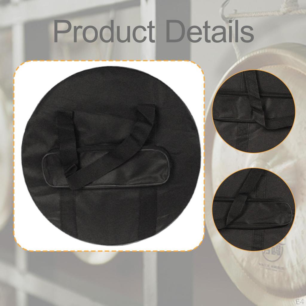 Cymbal Bag Carry Case Side Pocket Storage Gong for Stage Show Concert Live