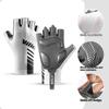 VILICO A0132 Shock Absorbing Cycling Gloves Anti Slip Fingerless Mittens for Outdoor Sports , Size M/White