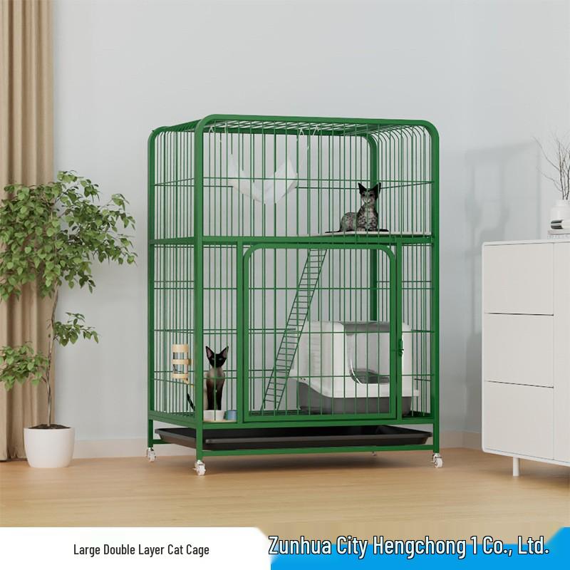 Extra-Large Three-Layer Cat Cage Villa for Household Use