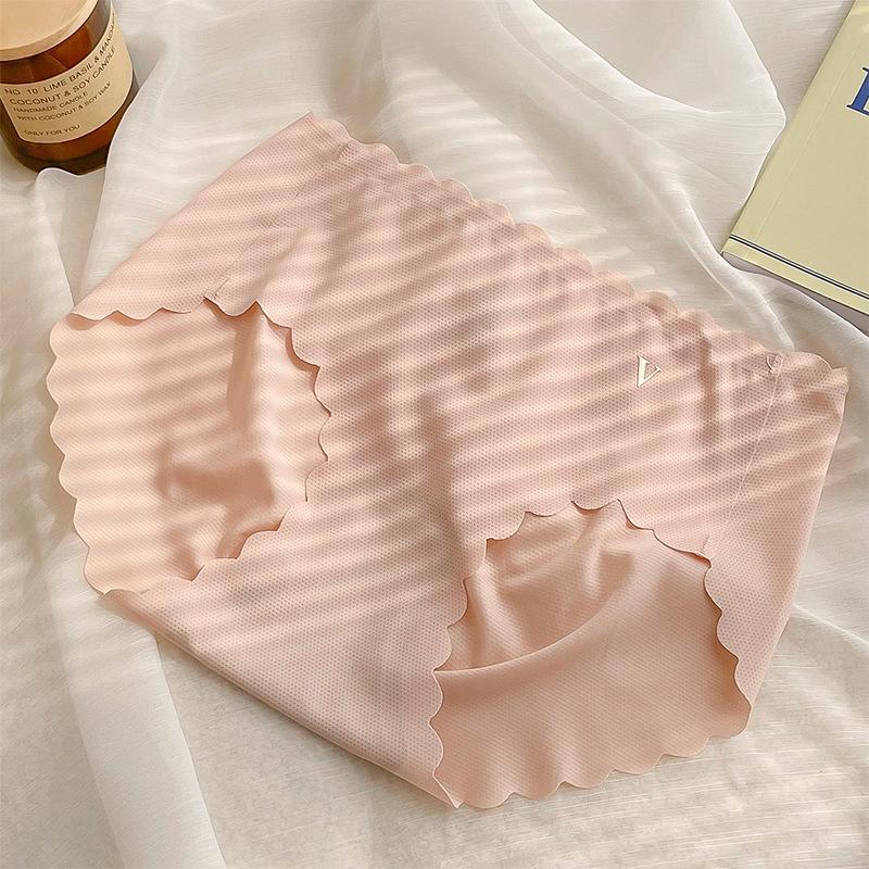 

Нижнее белье без следов, женские хлопковые летние тонкие хлопковые дышащие трусы со средней талией для девочек, шорты L светло-розовый