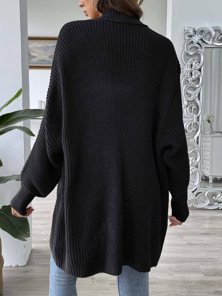 Women's Wool Sweater Fall Winter New Style Outerwear Women's Casual Fashion Loose Knit Cardigan