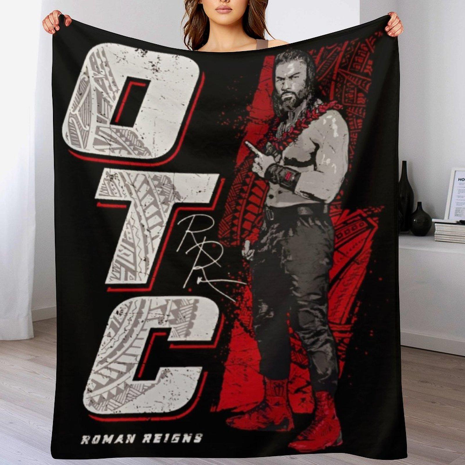 Роман Рейнс Одеяло-плед с принтом Романа Рейнса Роскошное дизайнерское одеяло для кемпинга и переезда 30x40in