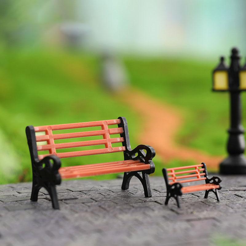 

Vogue DIY Садовый Декор Садовые Фигурки Орнамент 1 Шт. Модель Парковой Скамейки Миниатюрная Ландшафтная Скамейка Модель Мини