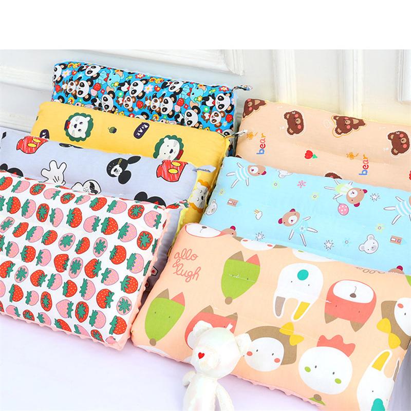 Children Infants Baby Cartoon Pure Cotton Doudou Velvet Sleep Pillow Kindergarten Washable Cervical Vertebra Protect Kids Pillow
