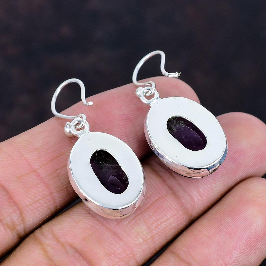 Star amethyst earrings 925 sterling silver earring dangle earrings genuine gemstone jewelry anniversary gifts handmade earring boho jewelry