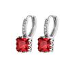 Stylish Zircon Square Alloy Earrings For Women Geometric Summer 2022 Jewelry Unique
