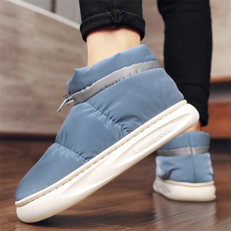 Snow boots men's shoes winter 2025 new velvet cotton shoes women's couple northeast cotton boots velvet warm bread shoes