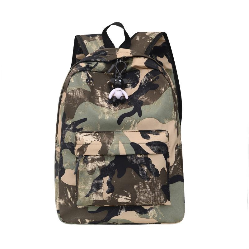 

Unisex casual backpack fashionable new nylon cloth camouflage wear-resistant waterproof large-capacity backpack women армия зеленый