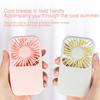 Summer Portable Mini Fan Rechargeable Stand Small Pocket Fan with Three Wind Speeds Powerful Range Long-lasting Desktop Fan