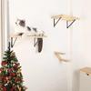 Solid Wood Cat Climbing Frame Catnap Bounce Wall Climbing Scraper Bed for Scratching Post Lair Cat Toys Cats Accessories Pets