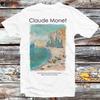 Claude Monet Etretat The Beach and the Falaise d'Amont T Shirt B1362