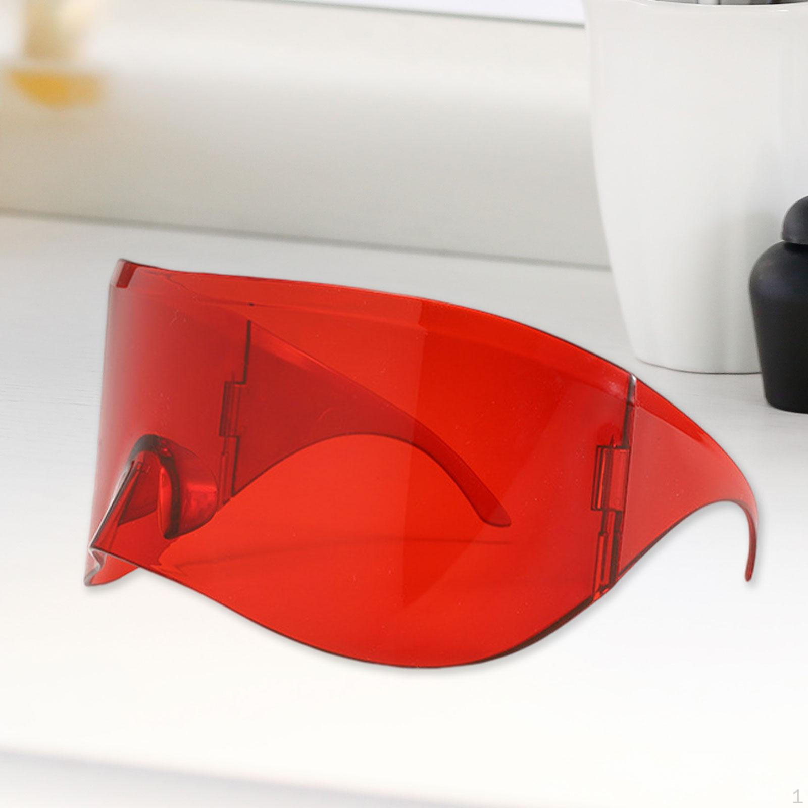 

Очки Модные Очки Футуристические Солнцезащитные Очки для Взрослых Мужчин Женщин Пеший Туризм красный