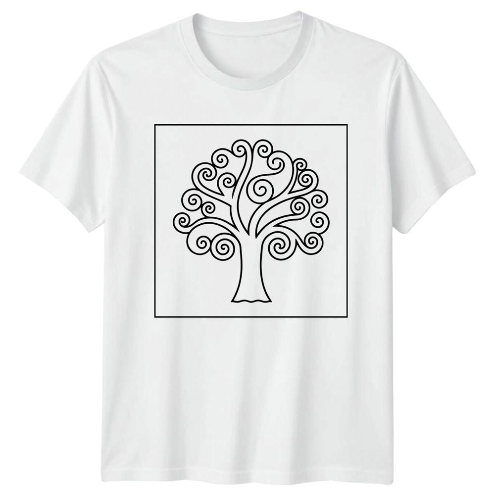 Swirl Tree Art Nature Unisexs TShirt Unisexs Tee Graphic Unisex Top