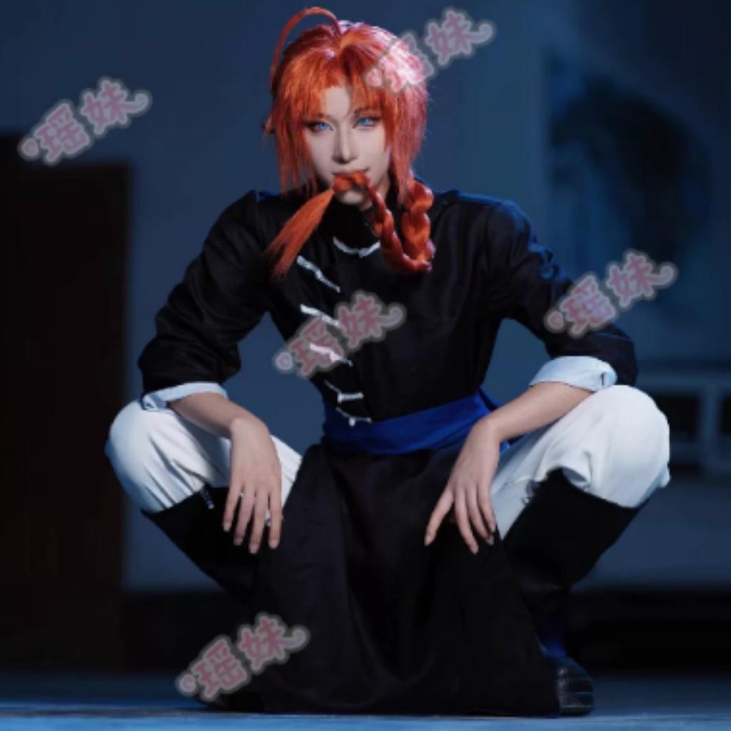Anime Gintama Cosplay Kamui Cosplay Costumes Wig Kagura Bother Halloween Party Clothes Kamui Cosplay Outfit for Women Men