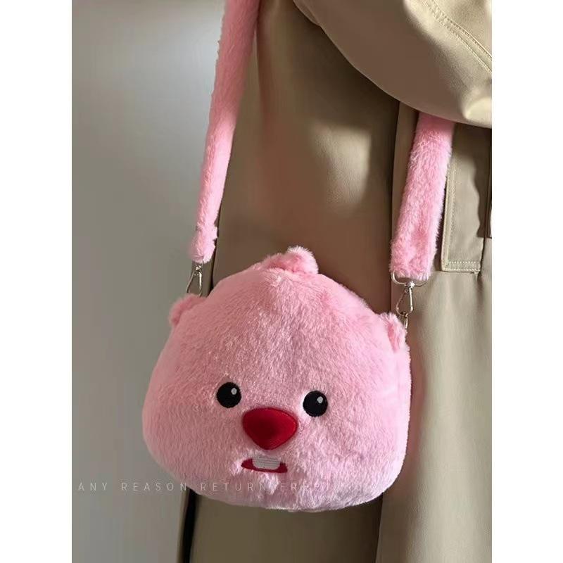 Loopy Backpack Themed Anime Peripheral Handbag Plush Toy Cute Doll Cartoon