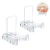 2Pcs Clear Acrylic Stand Adjustable Desktop Book Display Stand for Display Decorative Plates Album Artwork Picture Frame