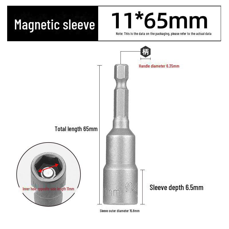 Green Forest Magnetic Hex Socket No. 6 for Electric Screwdriver & Hand Drill