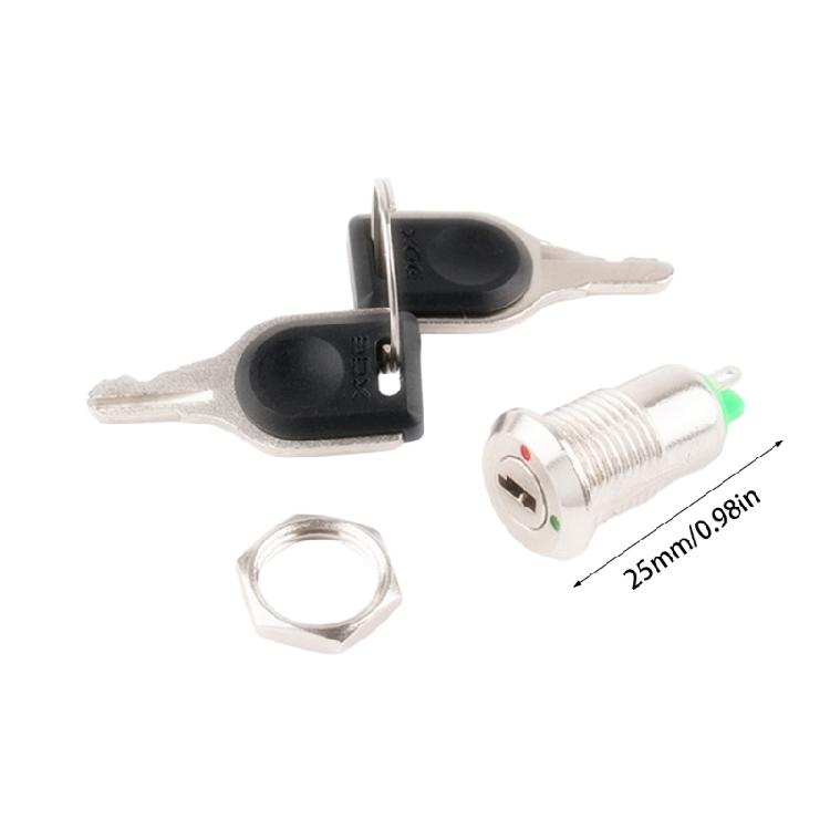 Industrial Grade Key Switches 2 Position On/Off Operation 500000 Mechanical Cycles IP54 Protection for Auto Motorcycle