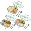 Stainless Steel Thermal Lunch Box with Cutlery Set 2/4/5 Grids Heat Preservation Bento Box Panda for Audlts Kids Lunch Cooking
