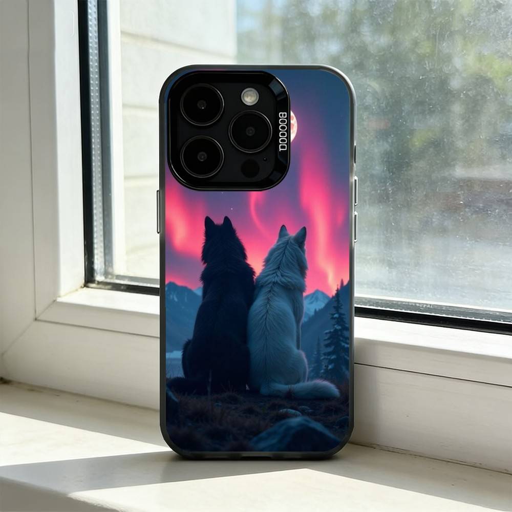

A-Alpha Sigma Wolf Phone Case For iPhone 17,16,15,14,13,12,11 Plus,Pro Max,XS,Colorful Silver Phone case Funda Cover iPhone15promax