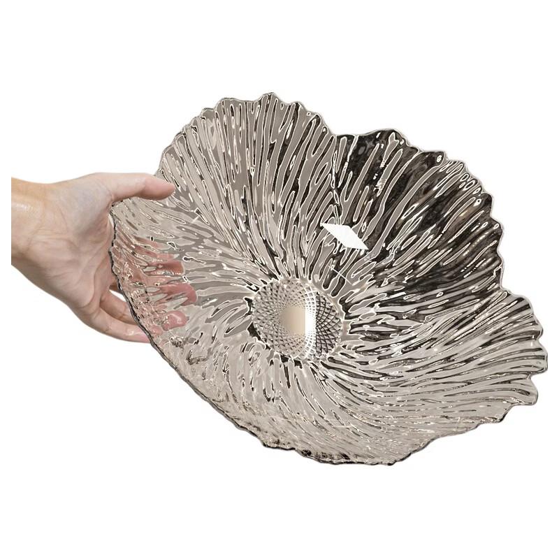 Luxury High-Foot Petal Fruit Bowl