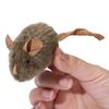 Cat Toy Plush Mouse Stimulates Natural Hunting Instinct Cat Stimulation Toy with Interactive Pull Activation Soft Furry Pet Toy
