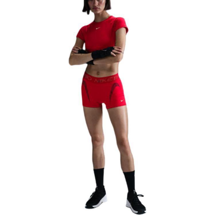 Nike Pro Women s Mid-Rise 3  Graphic Biker Shorts HJ1226-657 S