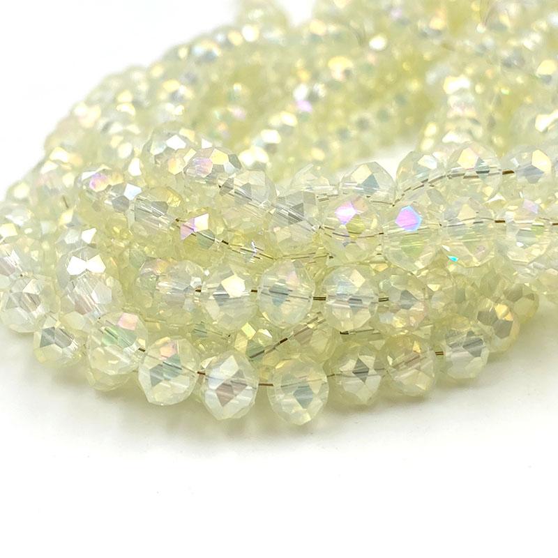 2/3/4/6/8mm Faceted Crystal Beads Bulk Pack - Glass Beads for DIY Bracelets Hairpin Loose Spacer Beads for Jewelry Making