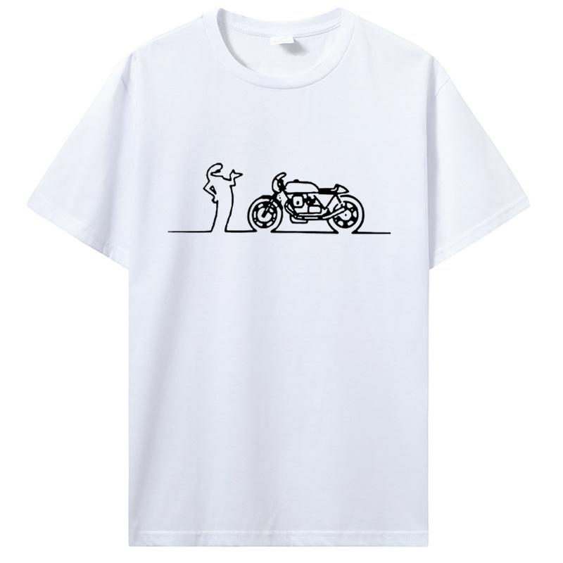 Männer Frauen Moto La Linea Nomads T-Shirt Lineman TV-Serie Kleidung Baumwolle Tees T-Shirt Hip Hop T-Shirt Streetwear