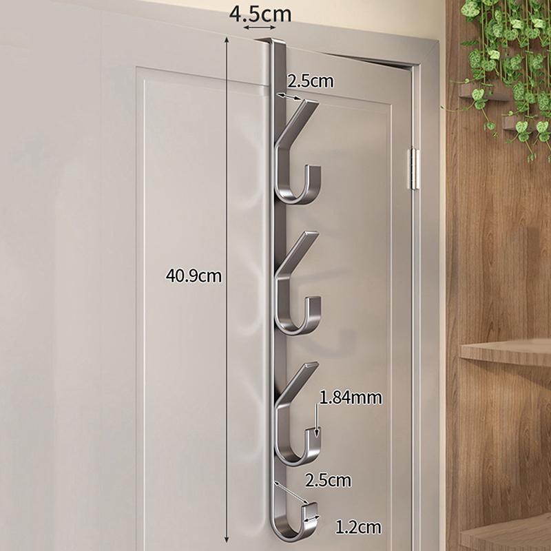 

Легкая установка Дверной крючок-Прочная металлическая вешалка для одежды, Подходит для одежды, шляп и сумок-Компактный дизайн, Подходит для спальни L