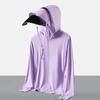Milings Summer Unisex UPF40+ Detachable Brim Sun Protection Top