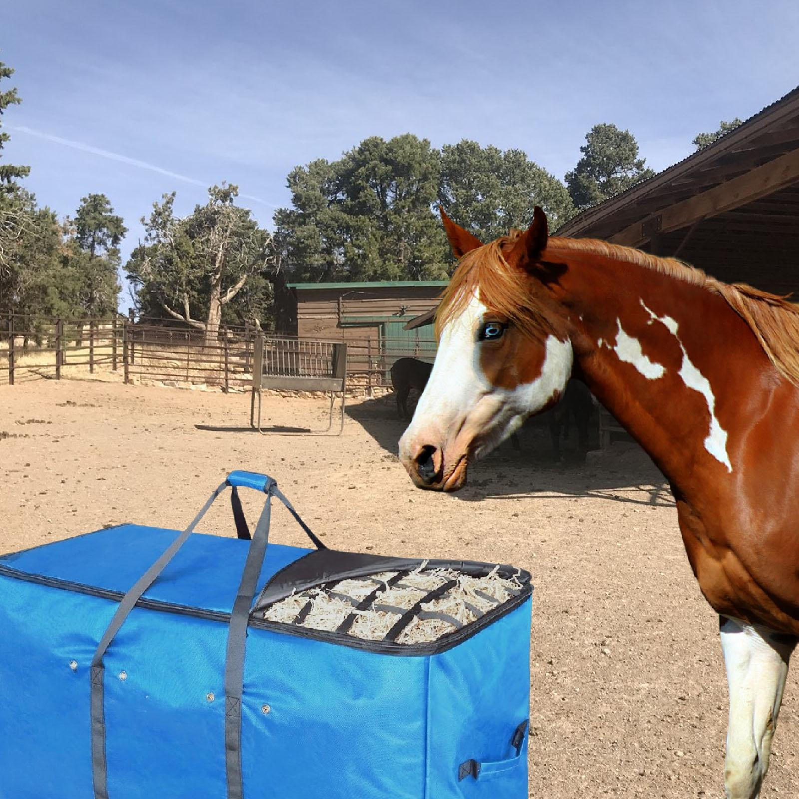 

Сумка-тоут для тюков сена Водонепроницаемая для лошадей Большая Складной контейнер для хранения