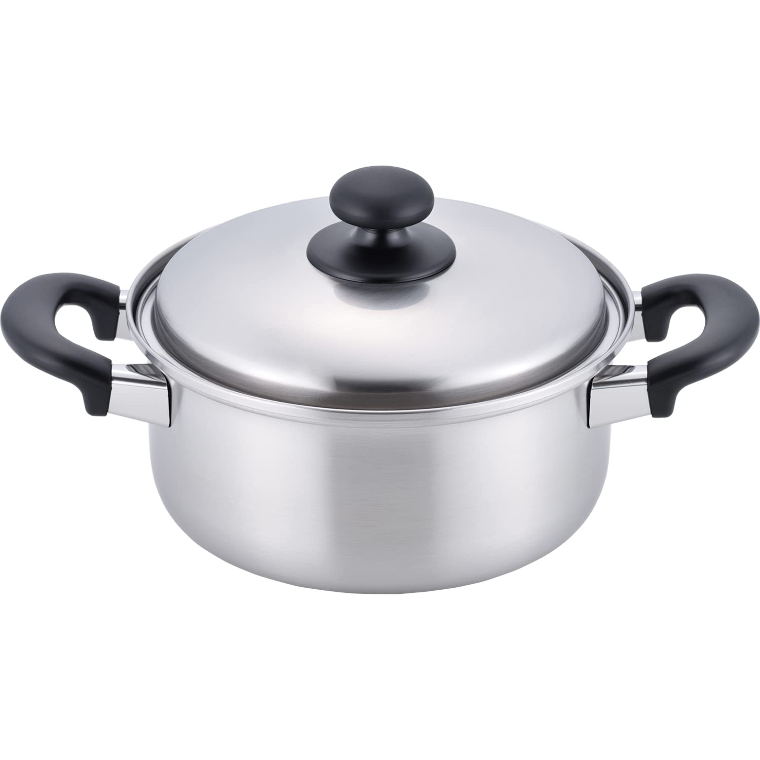 

Wahei Freiz 20cm Stainless Steel Pot with Induction and Gas Enzo Tsubame-Sanjo Lid, Compatible, (EM-015)