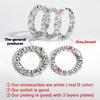 AnuJewel 4mm 5cttw D Moissanite Wedding Band Ring 925 Silver Eternity Band Rings For Women Jewelry