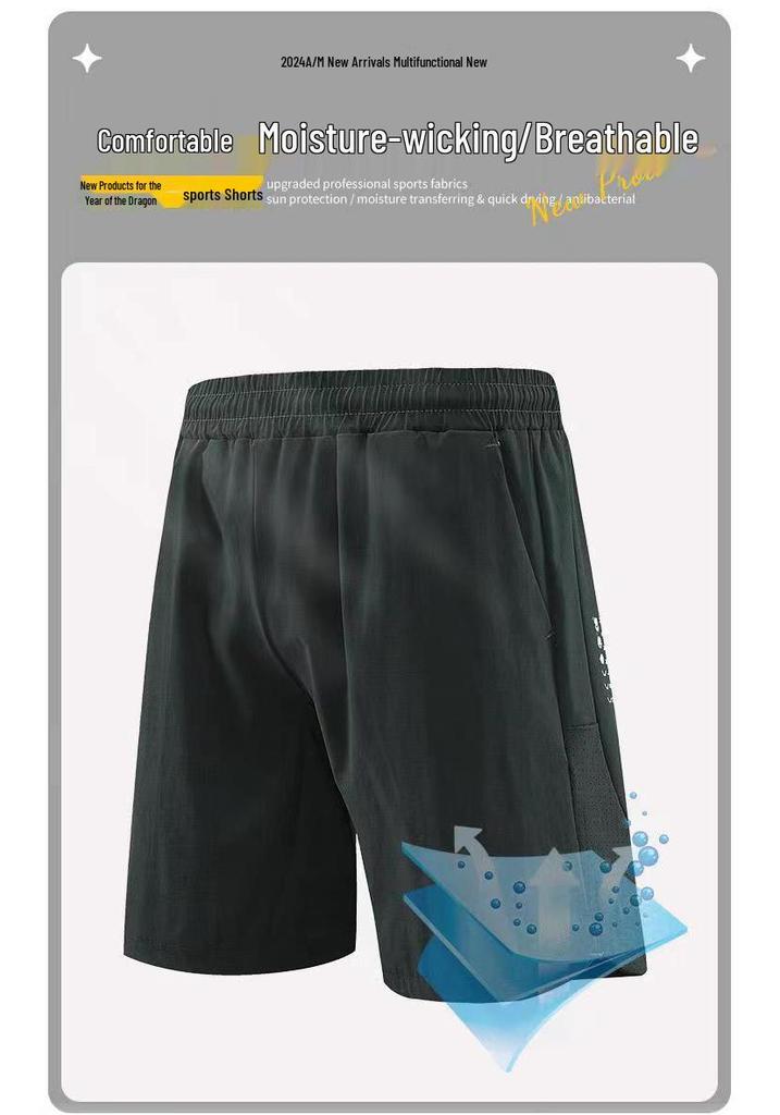 Men's 2024 Summer Quick-Dry Sports Shorts - Loose Fit Outdoor Running 5-Inch Casual Fitness Pants