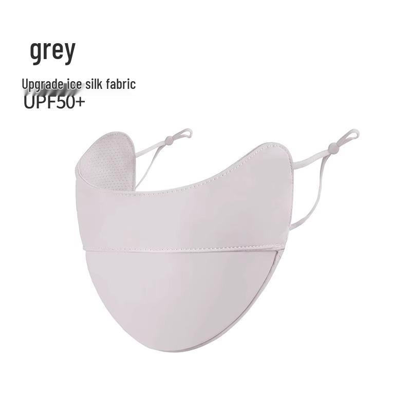 Women's Anti-UV Full Face Ice Silk Breathable Driving Sunshade Mask with Eye Corner Protection, 3D Design