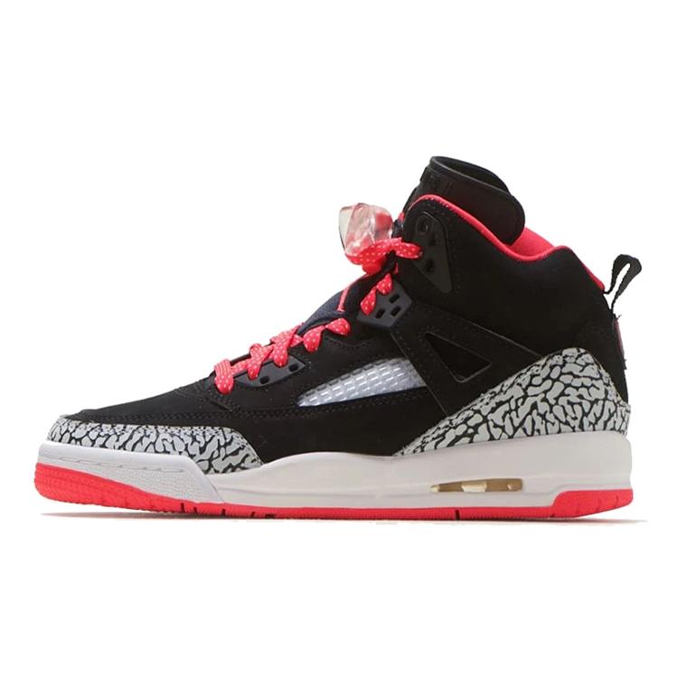 New JORDAN Spizike 'Black Red Gray' Gs 535712-064
