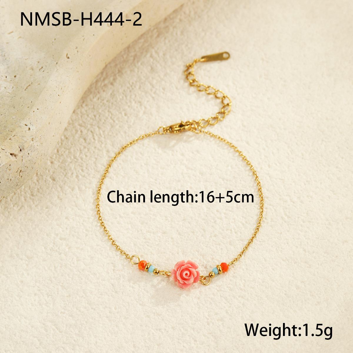 GEMCHIC Women s Summer Ocean Shell Starfish Beaded Charm Bracelet Stackable Dainty Gold Layered Jewelry 18K