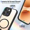 KEYSION Transparent Magnetic Phone Case for VIVO V70 5G Soft Silicone+PC Simple HD Clear Shockproof Back Cover for VIVO V70