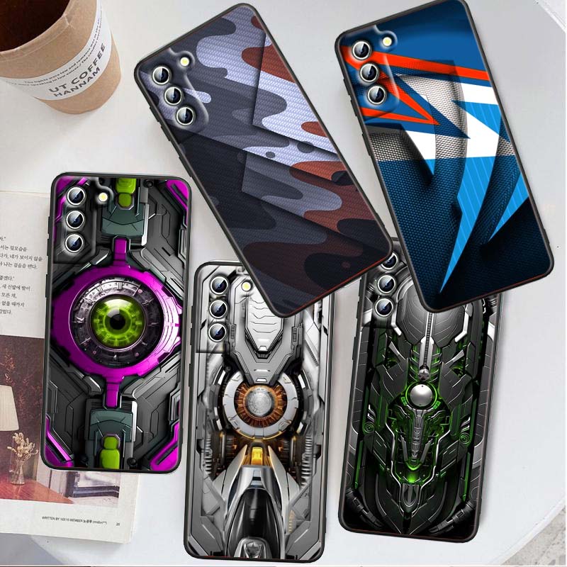 Creative Luxury Art Patterns Phone Case For Samsung Galaxy S26 S25 S24 S23 S22 S21 S20 Ultra Plus FE 5G Black Soft TPU