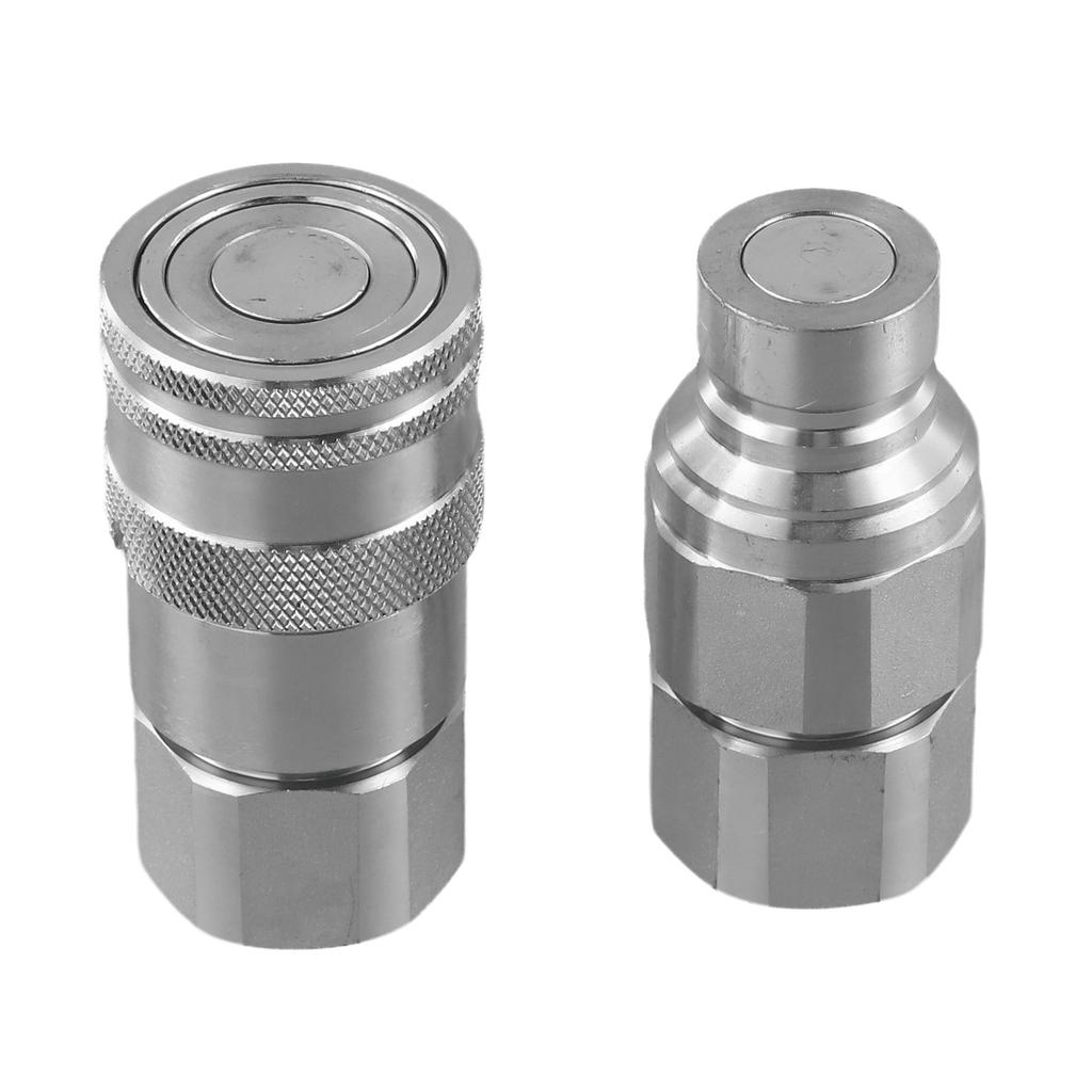 Cylindrical Hydraulic Connectors Featuring Enhanced Durability through White Zinc Treatment A Must Have for Industrial Use